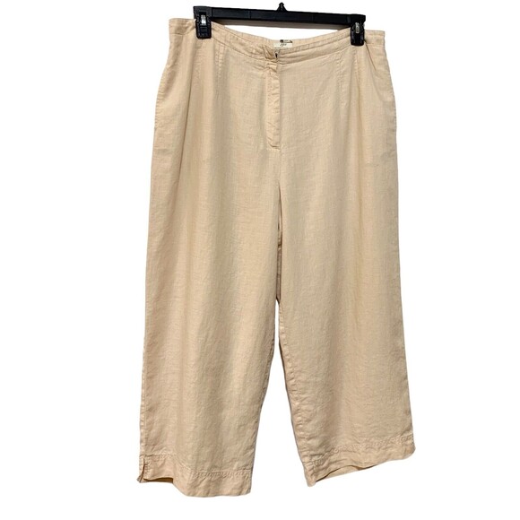 J. Jill Linen Cropped Wide Leg pants Size 18 - Picture 3 of 12